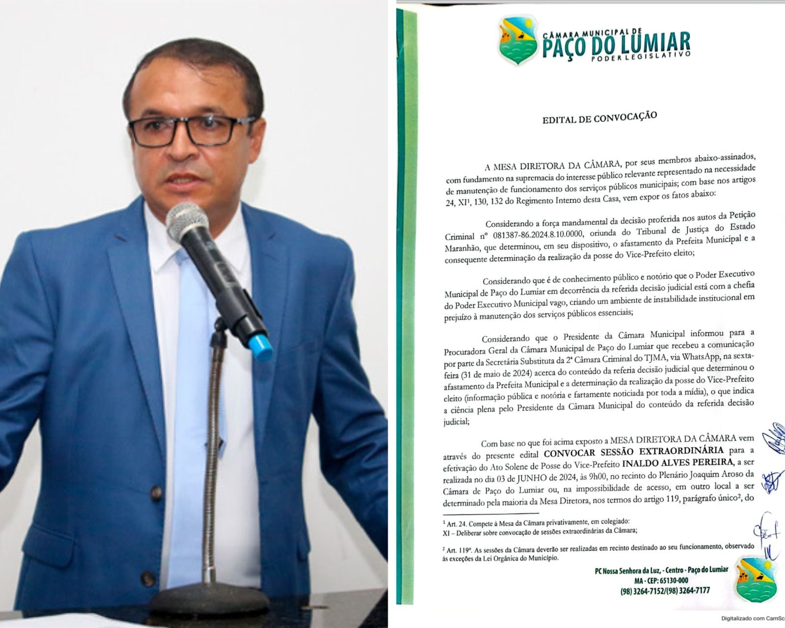 Urgente: Câmara convoca vereadores e vice para posse após afastamento de Paula da Pindoba por corrupção <br>