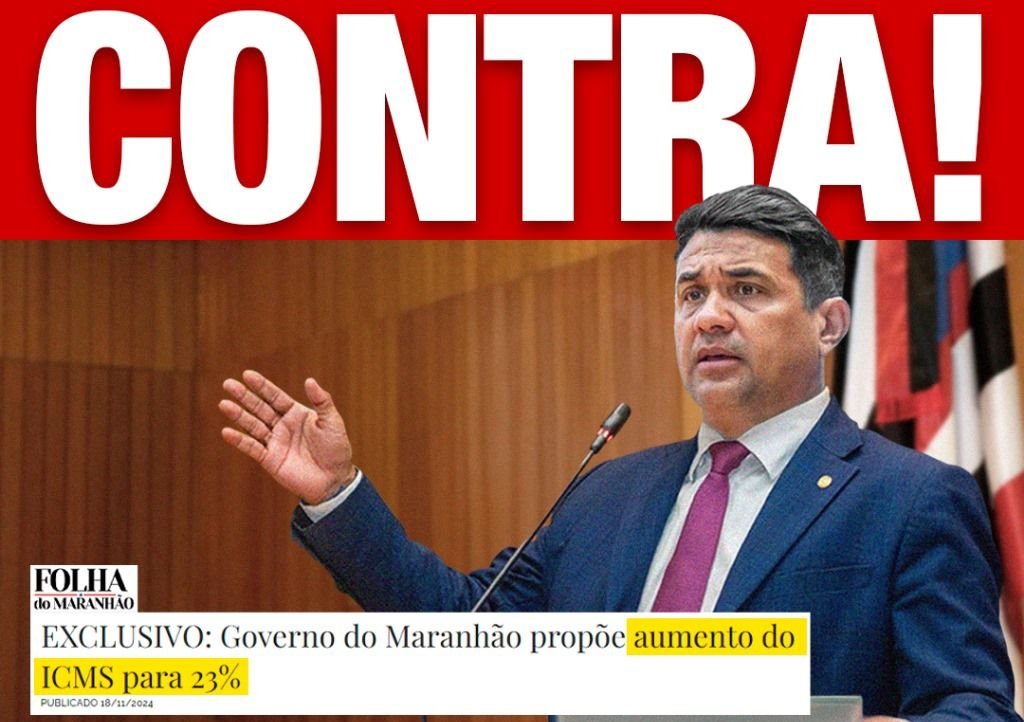 Deputado Wellington declara VOTO CONTRA mais um aumento de Impostos no Maranhão<br>