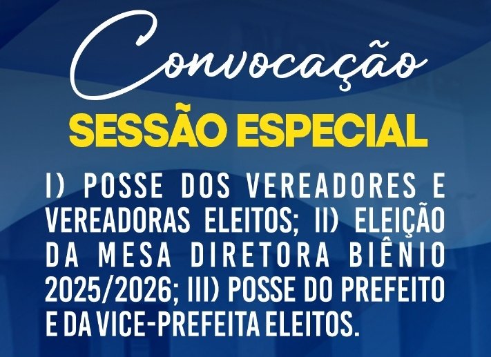 Paço do Lumiar: Câmara anuncia Sessão Especial de Posse dos vereadores eleitos