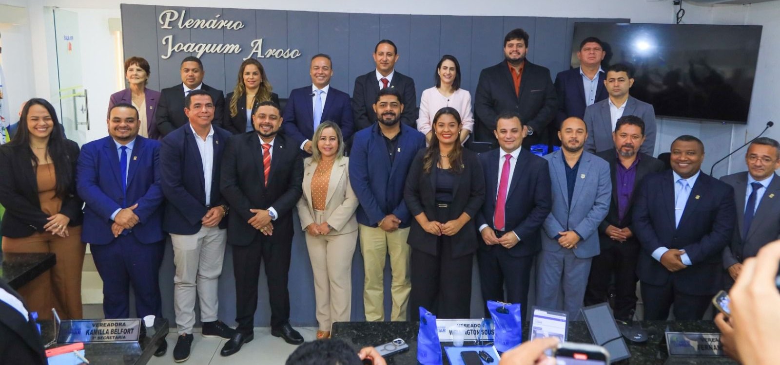 Prefeito Fred Campos participa da abertura do ano legislativo na Câmara Municipal de Paço do Lumiar