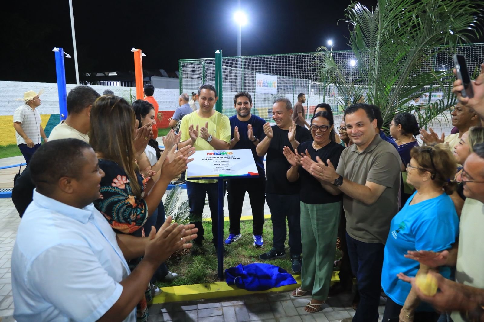 Mais lazer, esporte e qualidade de vida: Prefeito Fred Campos entrega a nova Praça Amorim Filho no Maiobão e celebra a marca de 10 praças em apenas 6 meses como Prefeito de Paço do Lumiar