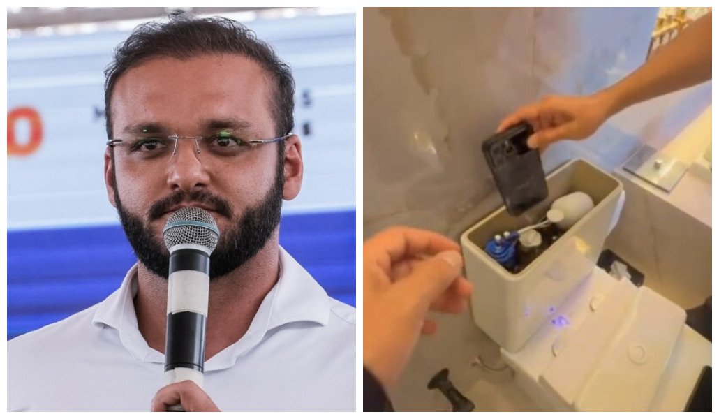 Celular escondido em vaso sanitário foi achado pela PF na casa do prefeito de Santa Inês