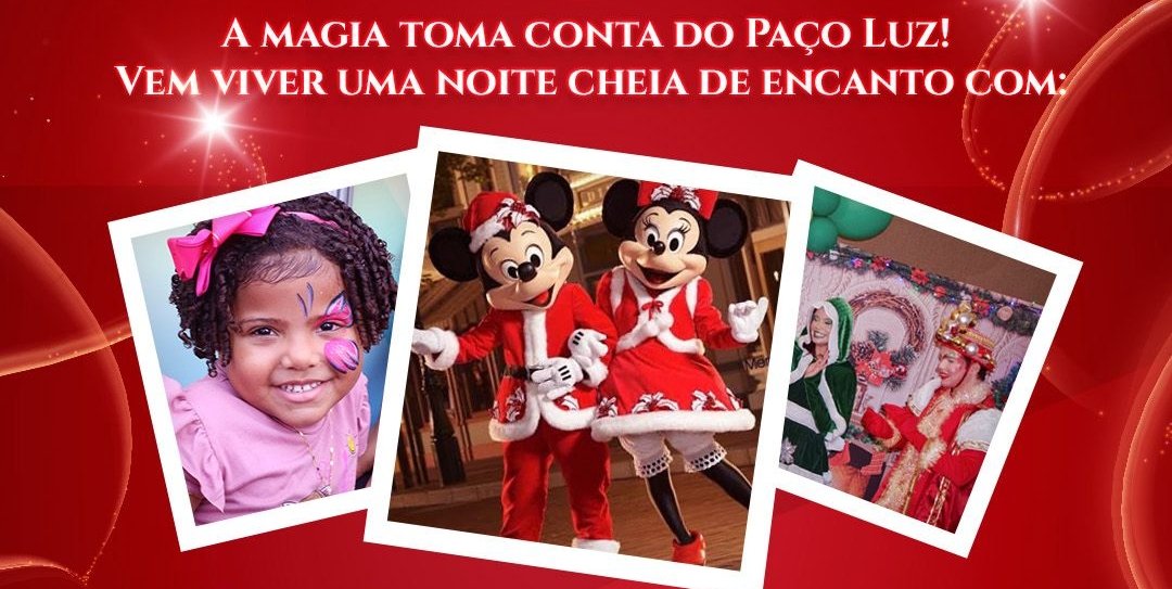 Sob a gestão do Prefeito Fred Campos, Viva Maiobão recebe o “Natal Encantado do Mickey” nesta terça-feira (02), a partir das 19h.