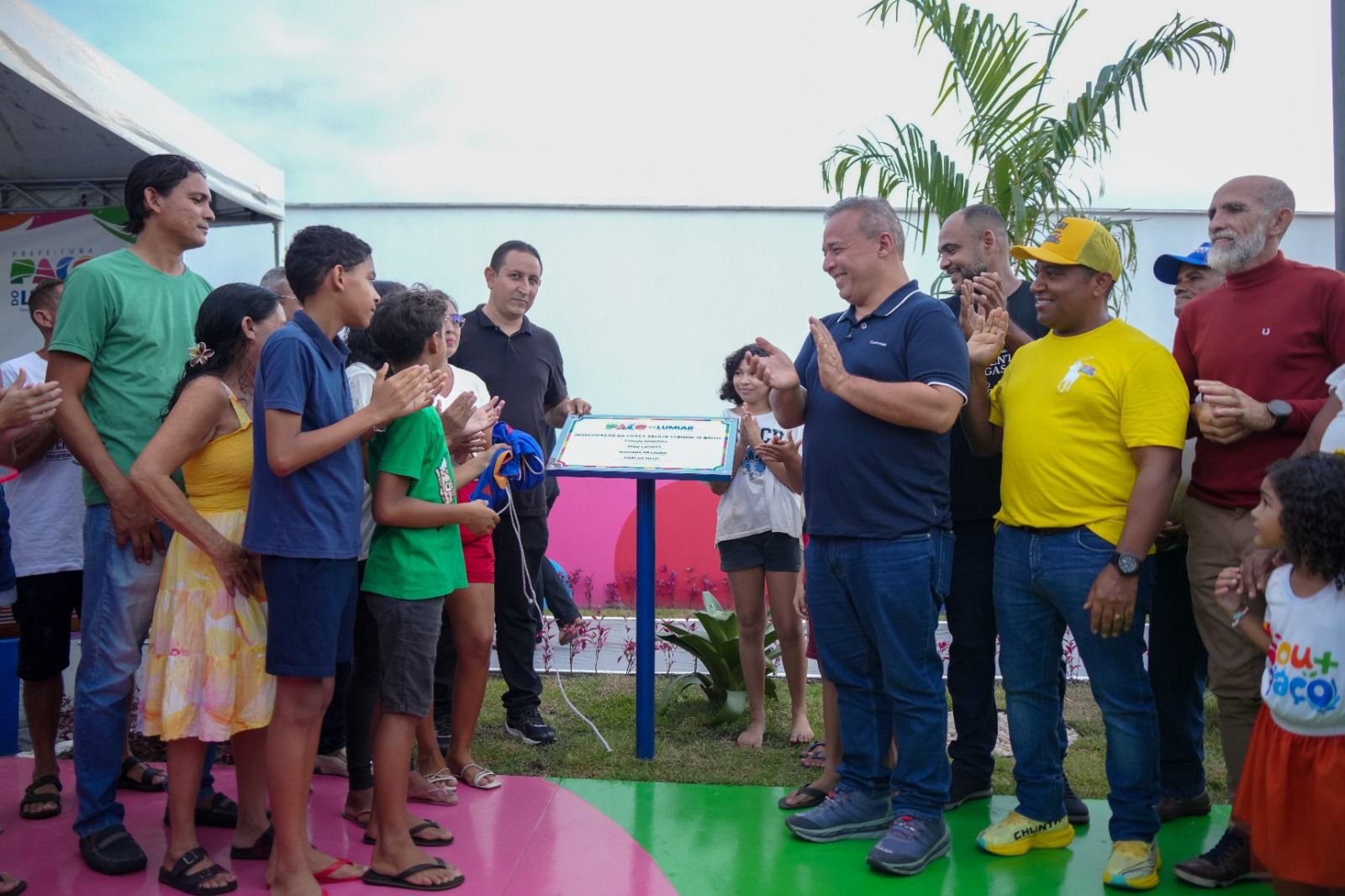 Prefeito Fred Campos entrega a 20ª praça da sua gestão em Paço do Lumiar.