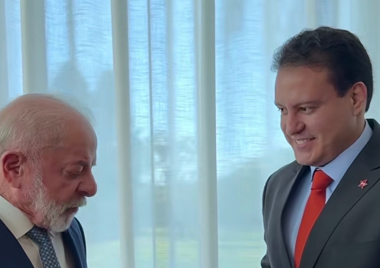 ”Se depender do meu apoio, você será o governador em 2027” diz Lula a Felipe Camarão