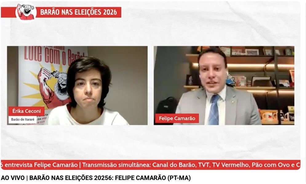 Em entrevista nacional, Felipe Camarão defende protagonismo do Maranhão e reforça compromisso com legado do Governo Lula